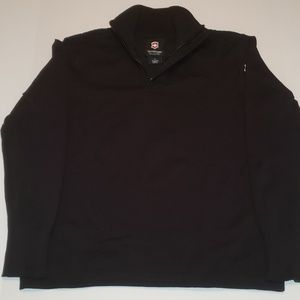 Victorinox 1/4 zip Black Military style sweater